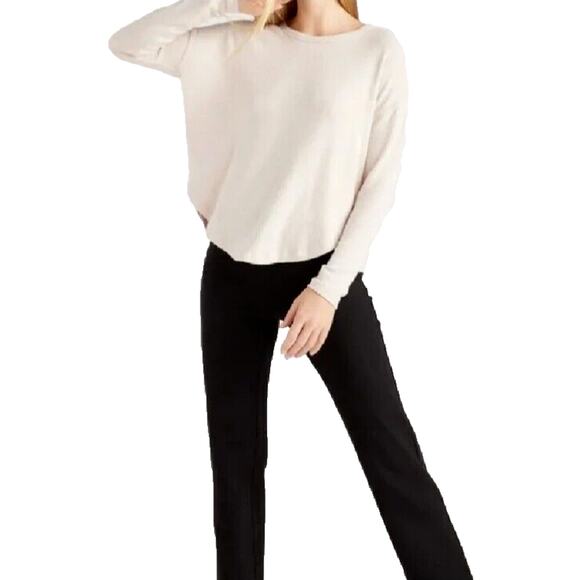 QUINCE Pants - QUINCE NEW Petite / ultra-stretch ponte straight leg pant -black - Large